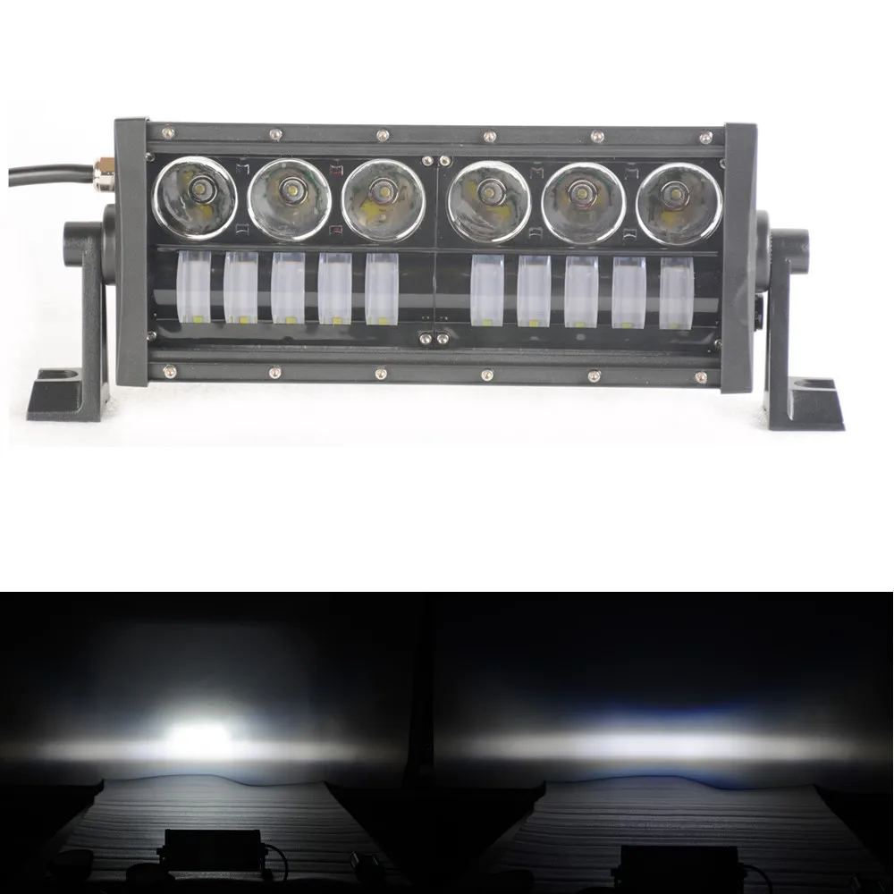 Super Brighter Car Led Bar 10inch 110W Hi Low Beam Led Light Bar 4x4 For ATV UAZ Accessories 12V 24V Led Daytime Running Lights