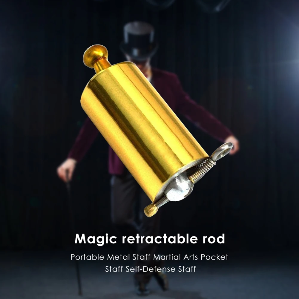 Baguette Magique Télescopique En Métal 110 Cm – Pop-up Automatique Pour Spectacles Pro !