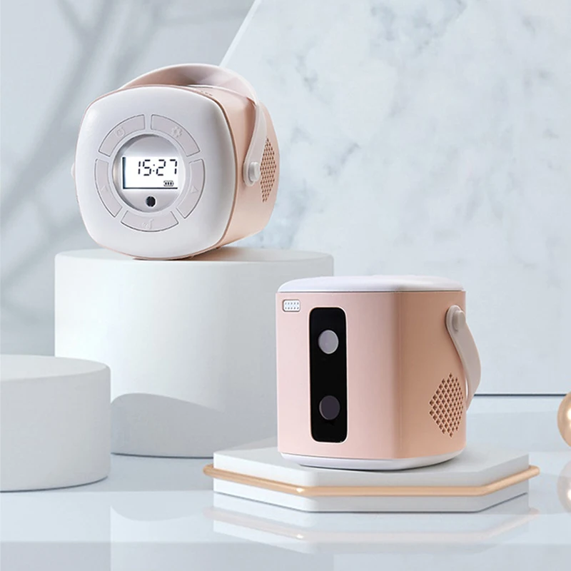 24 Patterns Projector Clock Children Room LED Stars Electronic Clock New Student Alarm Clock Music Night Color Change Lamp Clock