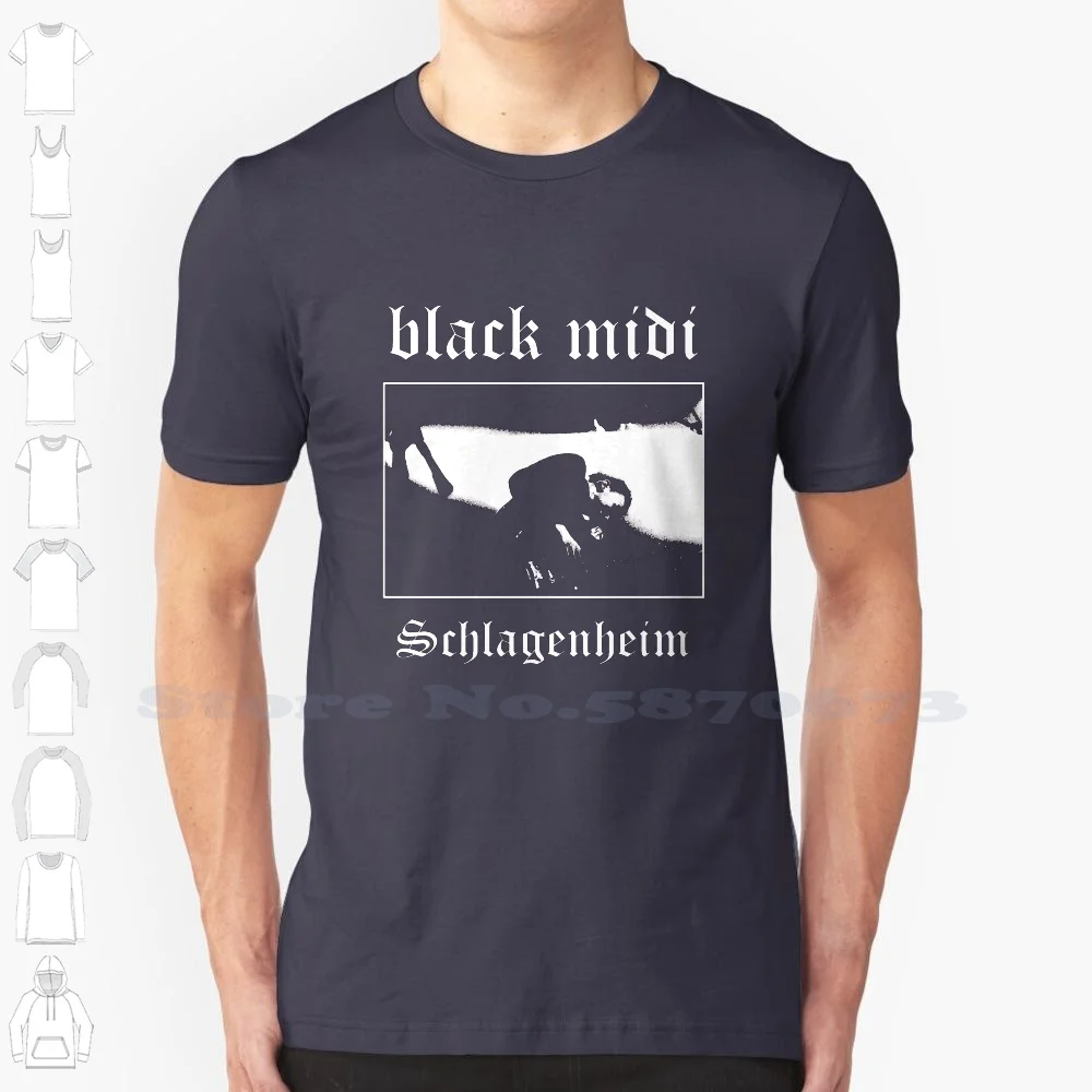 Black Midi Schlagenheim Metal 100% Cotton T-Shirt Death Grips Music Swans Clipping Run Jewels Metal 4Chan Meme Neutral Milk