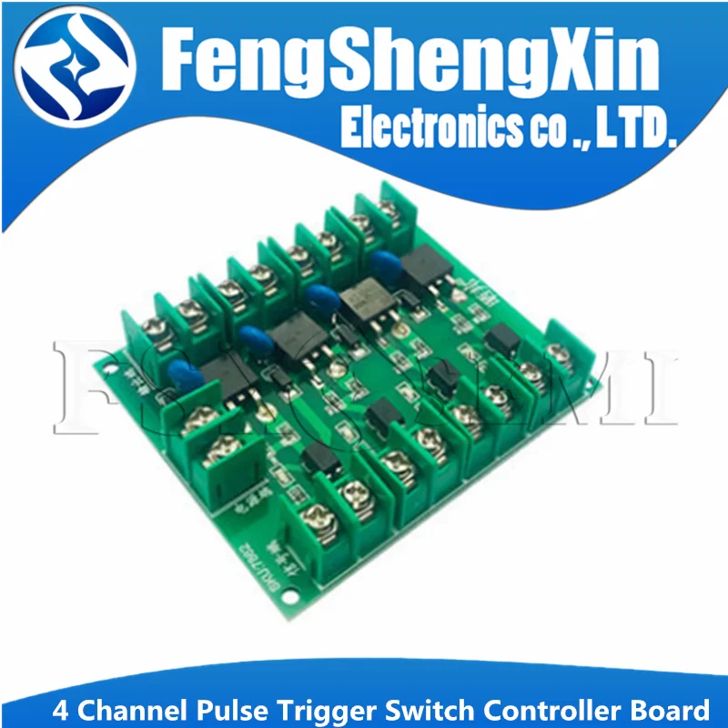 MOSFET 4 Channel Pulse Trigger Switch Controller Board PWM Optocoupler Opto-isolator Driver Board for Motor LED Light