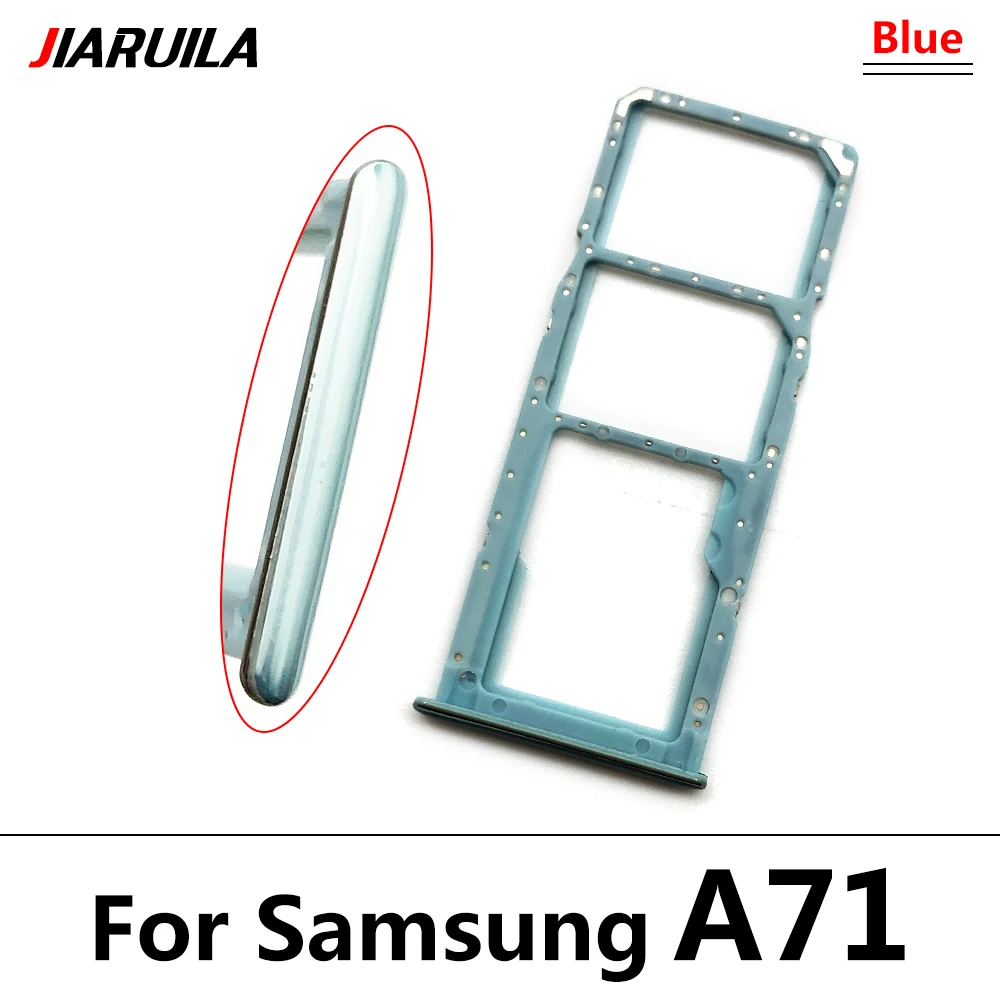 SIM-Karten fach für Samsung A12 A31 A51 A71 A125F Dual Micro SIM-Kartens teck platz Fach halter SD-Kartenleser Teile – Detail 4