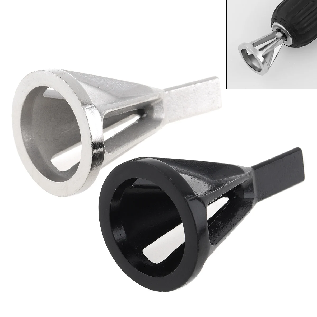 Punta da trapano in acciaio inossidabile utensile per smussatura esterna per sbavatura manico triangolare acciaio inossidabile a sei scanalature rimuovere gli utensili per sbavatura per mandrino