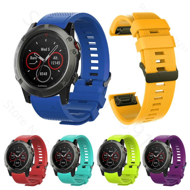 

Silicone Strap For Garmin Forerunner 935 945 Watchband For Garmin Fenix 6x 5x 6s 5s 6 5 3 3HR Bracelet Quick Release Wristband