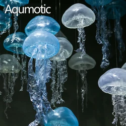 Aqumotic Silicone Large LED Jellyfish Lamp for Decorative Simulation Jellyfishes Marine Theme Decor Ornament Sea Animal