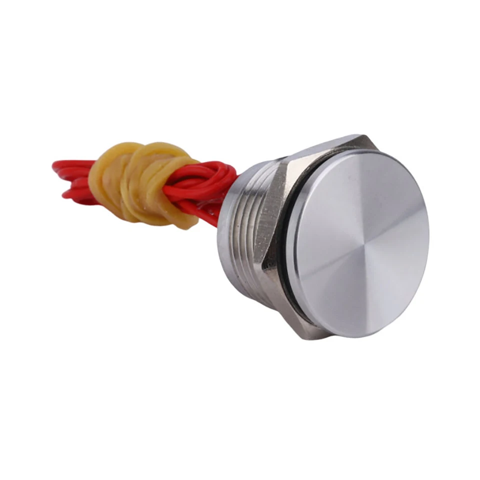 12/16/19/22/25/30MM IP68 Waterproof Stainless Steel  Momentary push button switch Metal Piezo Touch Switch