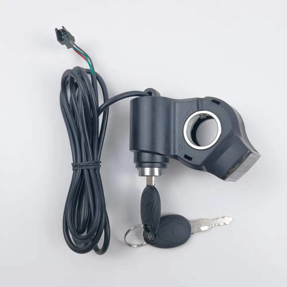 

Power Switch With Keys Ignition Voltmeter For/Pro Electric Scooter Bike Ebike 3 Prong Socket Ignition Key Cylinder Key