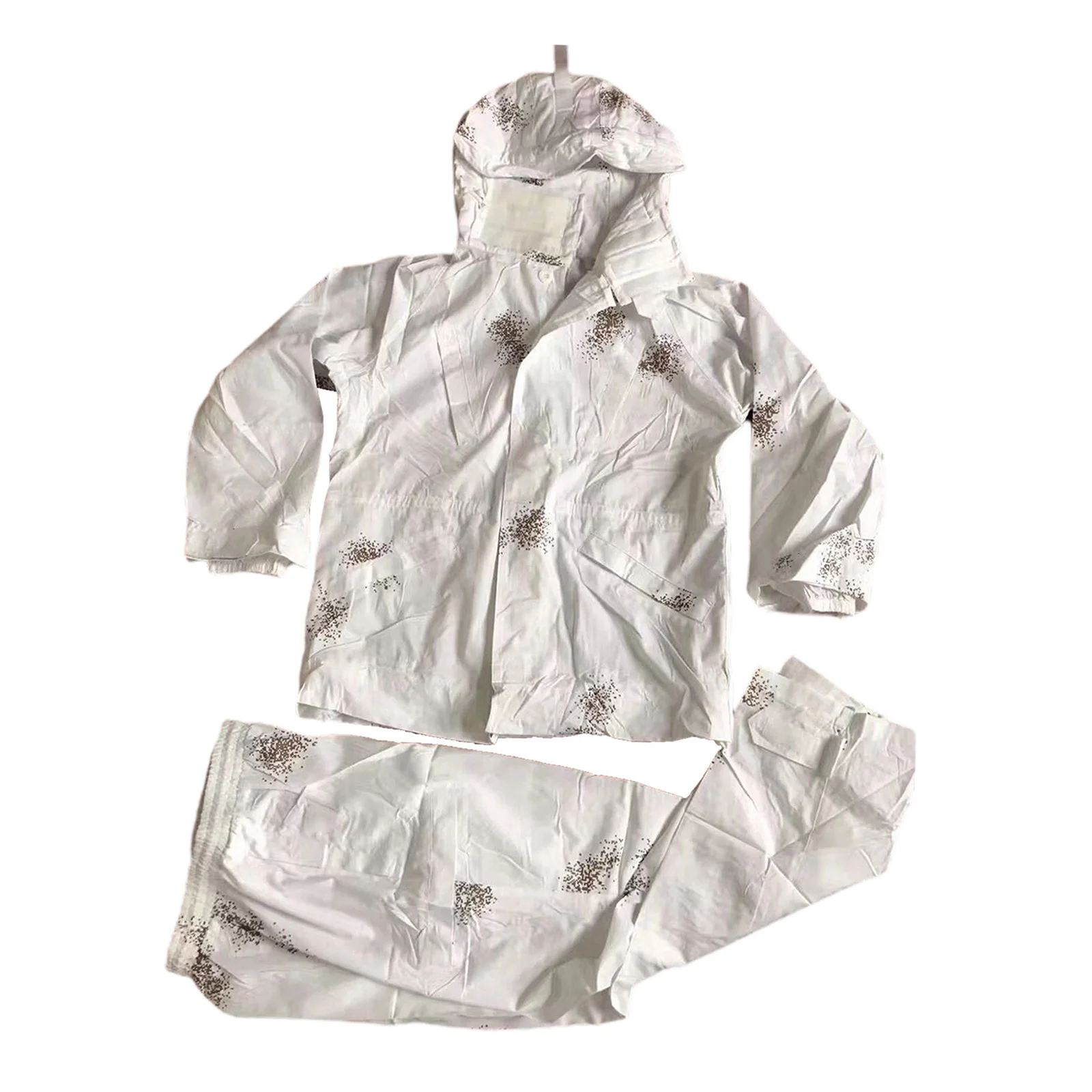 Outdoor Winter Jacket White Snow Camouflage Ghillie Suits Hunting Bionic Color Hunting Clothes Ski Suit Cloak Clothing