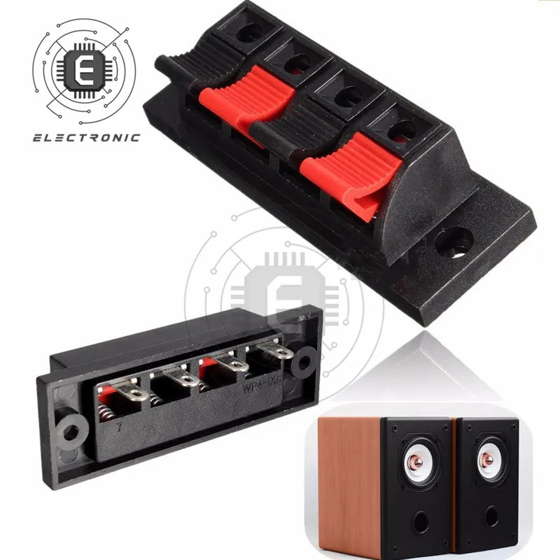 1 Cái 2/4/6 Cách Vị Trí AMP Stereo Nhà Ga Dây Kéo Đẩy Phát Hành cổng Kết Nối Cắm Ổ Cắm Kẹp