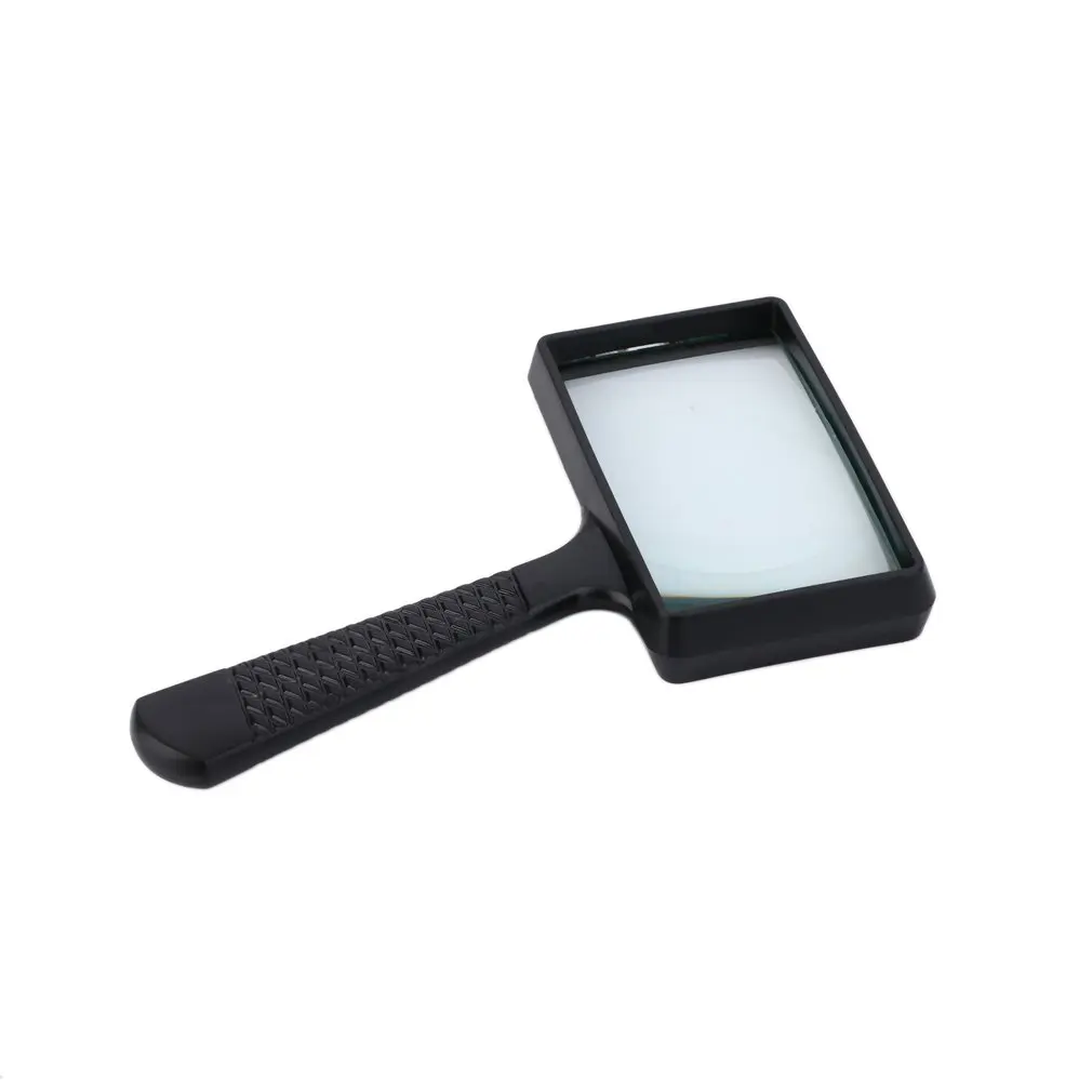 New Light Weight Exquisite Workmanship and Excellent Work 4X Rectangular Handheld Large Reading Magnifying Glass Magnifier