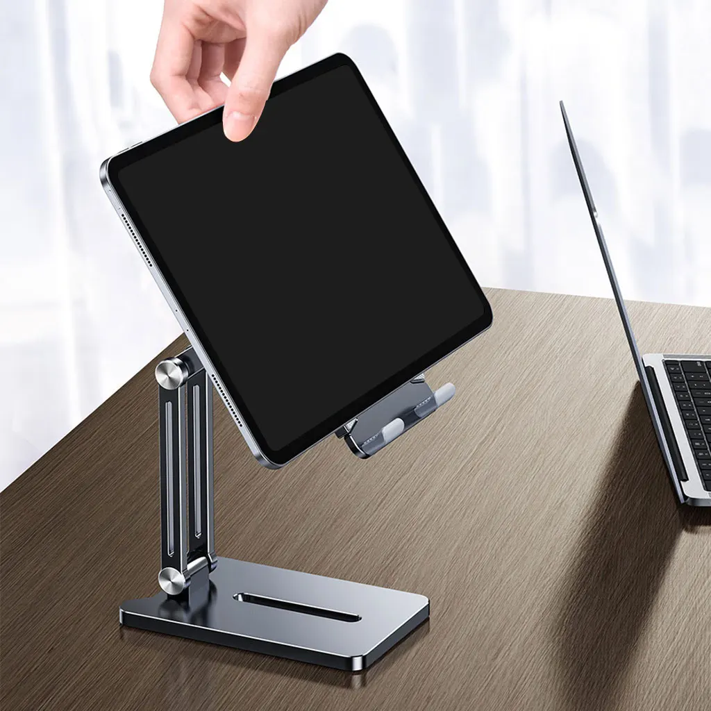 قابل للتعديل قابل للطي ارتفاع زاوية حامل هاتف دائم طوي حامل هاتف خلوي قابل للتعديل وسادة حامل للجنسين العالمي