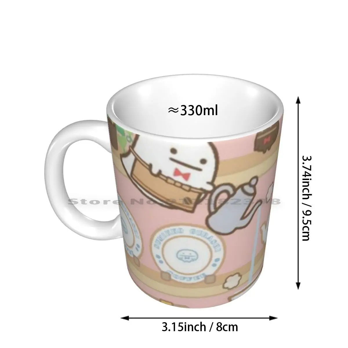 Sumikko Gurashi 15 Ceramic Mugs Coffee Cups Milk Tea Mug Hakucat Haku Cute Colorful Pattern Japan Anime Anime Sumikko Gurashi