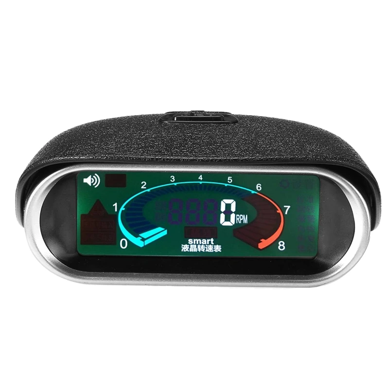 Car Universal 50-9999RPM Tachometer LCD Digital Display Engine Tachometer Boat Truck LCD Screen RPM Meter