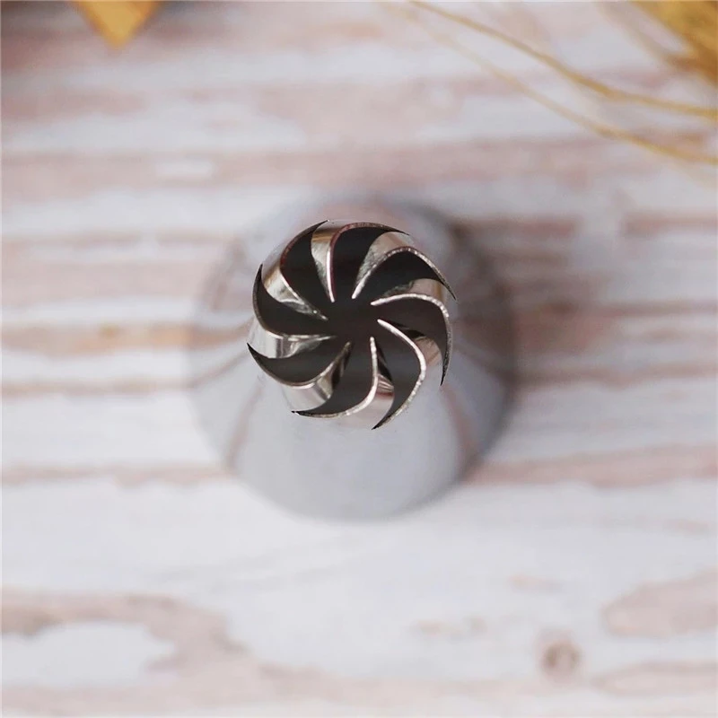 1PC Russian Drop Rose Icing Piping Nozzles Stainless Steel Flower Mouth Cream Pastry Tips Nozzles Bag Cake Decorating Tools #108