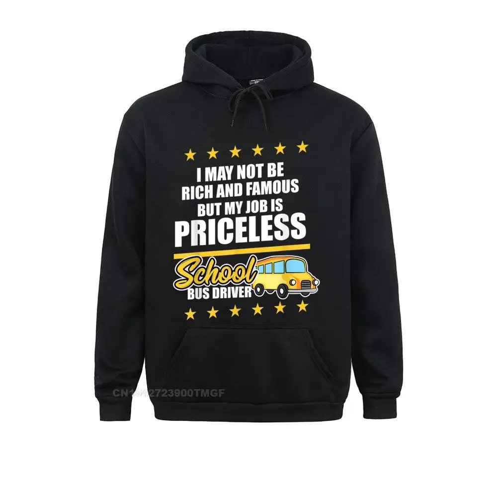 My Job Is Priceless Funny School Bus Driver Sweatshirts Summer/Autumn Design Hoodies Long Sleeve Discount Sportswears Women