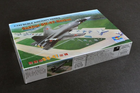 1:144 Russian SU-47 Golden Eagle Fighter Military Assembly Aircraft Model