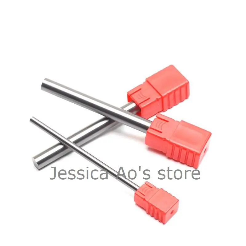 L50-100mm HRC55 3-12mm Fine Grinding Tungsten Steel Alloy Round Bar Carbide Rod Cnc Mill Router Bit Wood Cutter