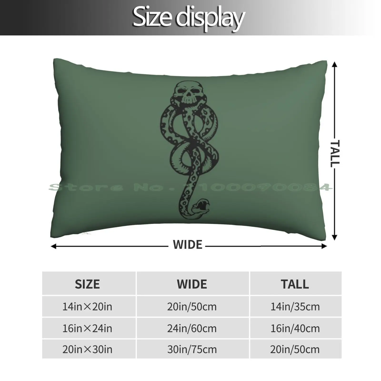 Dark Mark Pillow Case 20x30 50*75 Sofa Bedroom Voldemort Dark Mark Magic Bloodborne Game Death Eater Dark Souls Draco Malfoy