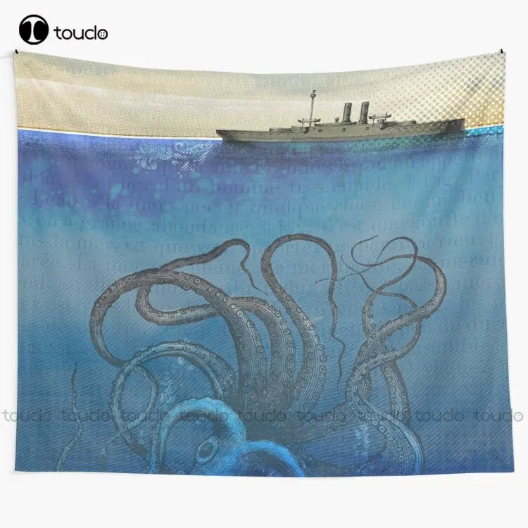 

New Sea Monster Tapestry Huge Wall Tapestry Tapestry Wall Hanging For Living Room Bedroom Dorm Room Home Decor Background Wall