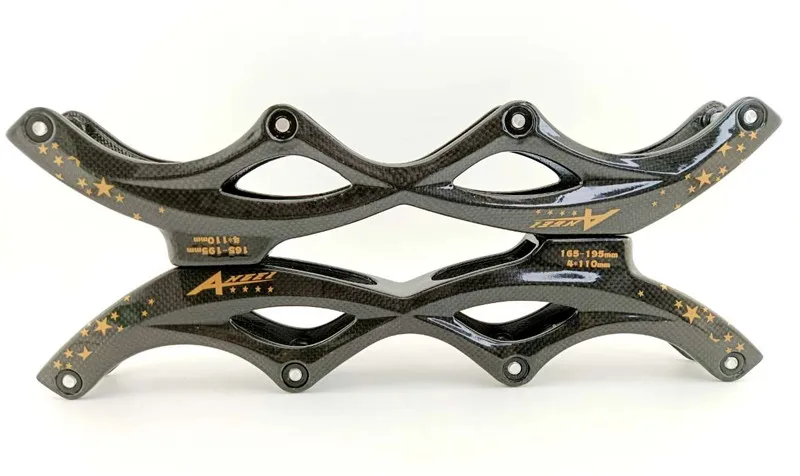 New Arrival Carbon Fiber 4X110mm speed frame with 165mm 195mm mount slot super light weight fibre 110mm 4 wheels skating base