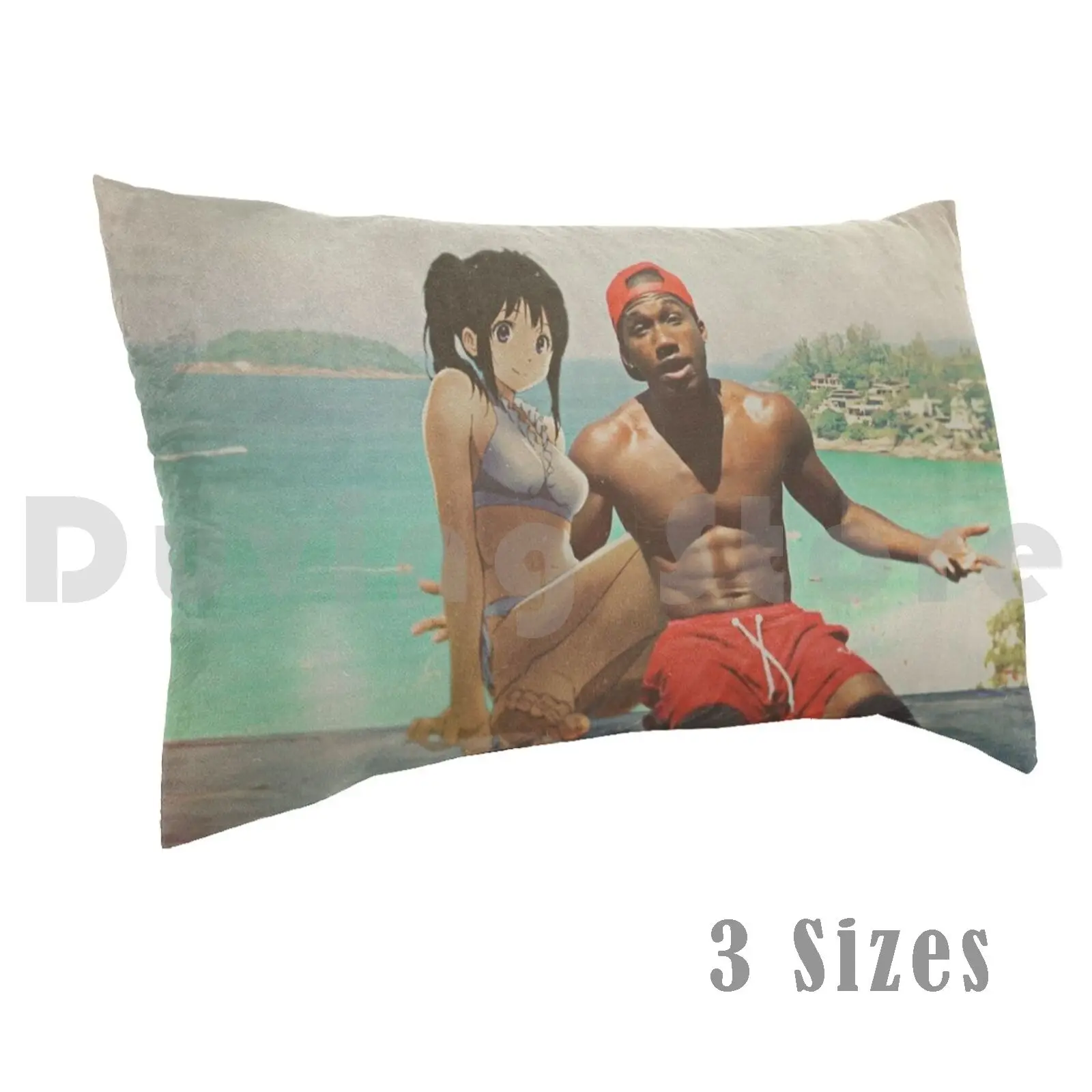 Hopsin X Eru Chitanda Pillow case Gangsta Gangsta Waifu Waifu Hopsin Eru Chitanda Hip Hop Rap