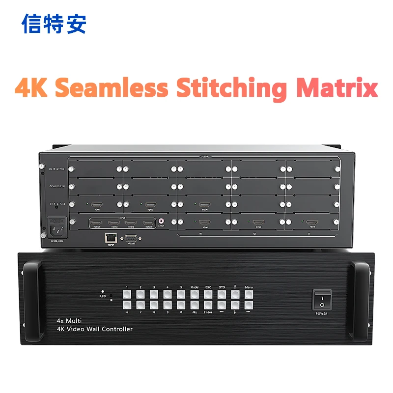 4K@60HZ 4-6/4-8/4-9/4-12 HDMI Matrix Switcher 3840*2160@60HZ Support 3D EDID& Blu-Ray DVD& Video Wall