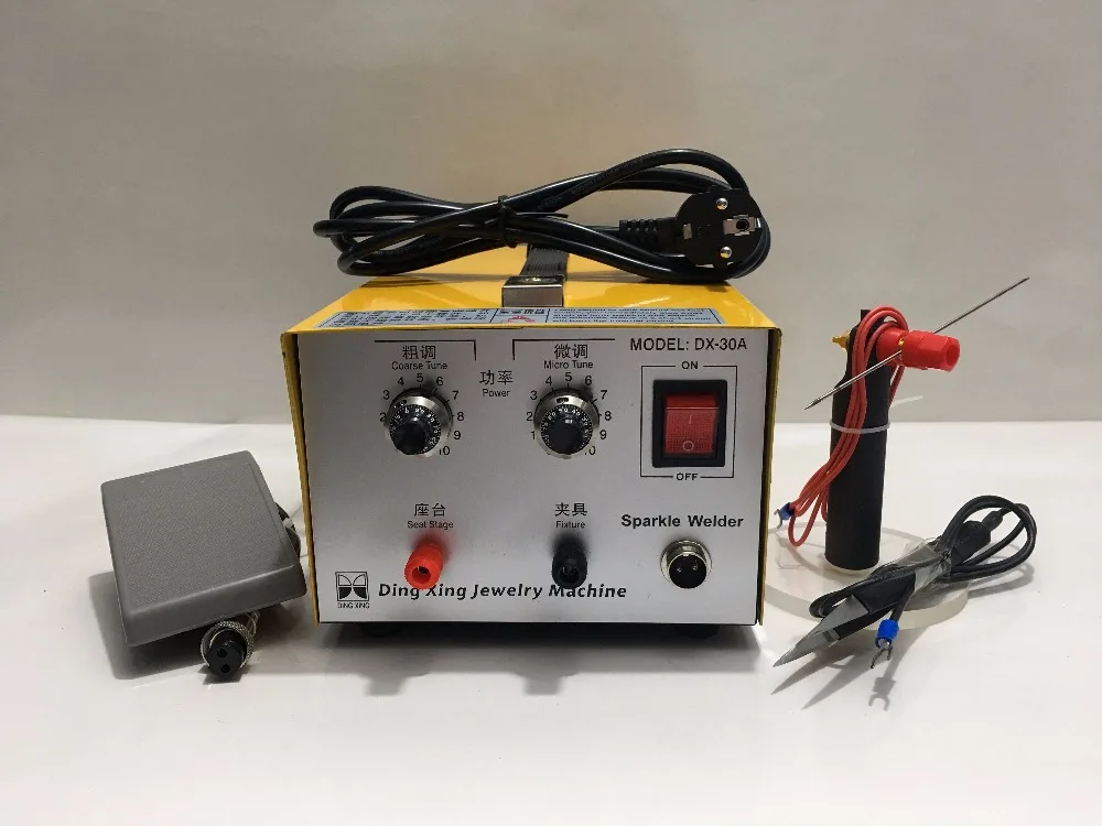 jeweler DX-30A Golden Welding Laser Spot Welding Good Pulse Spot Welder 200W Jewelry Welding Machine Gold Silver Platinum