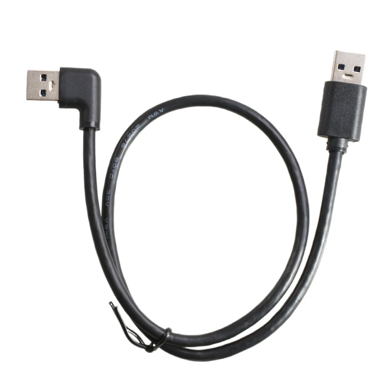 Same Side Double Bend Male to Male Usb3 USB3.0 Cable Short Double Right Angle 90 Degree Male USB 3.0 USB3.0 USB3 Cable Line Wire