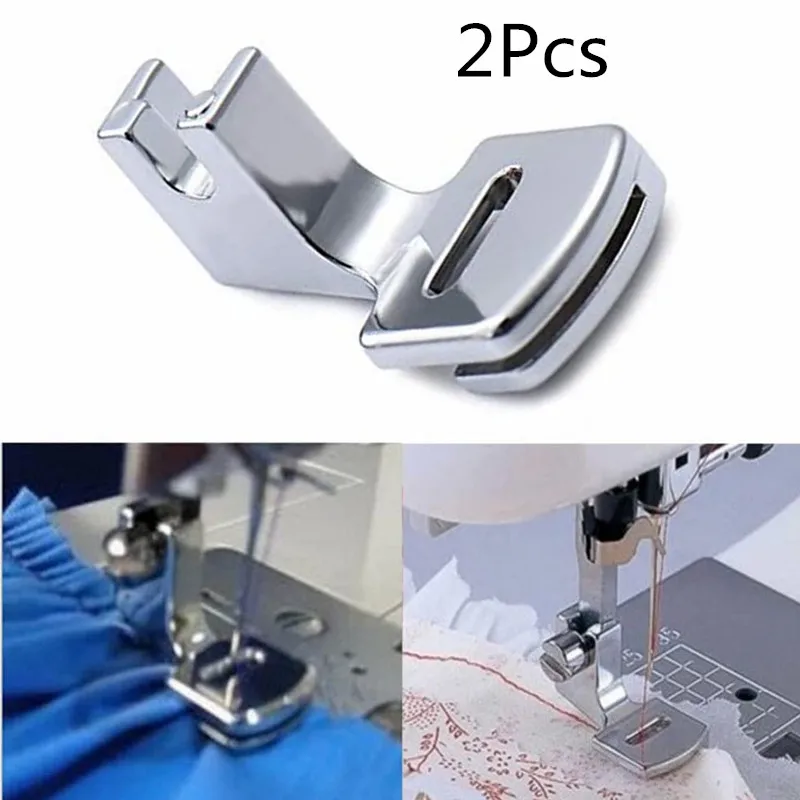 2Pcs shlrring /gathering /welting foot 702 presser hem presser foot feet for sewing machine singer janome jukl 5BB5018