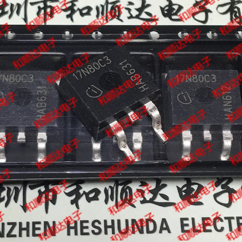 

10PCS SPB17N80C3 17N80C3 TO-263 800V 17A