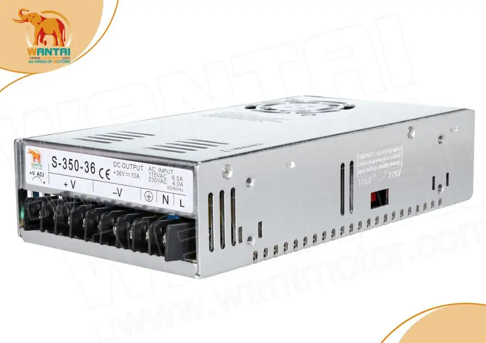 

EU FREE SHIP!Wantai Single Output Switching Power Supply 350W 36V S-350-36 for CNC Router stepper motor & Engraving