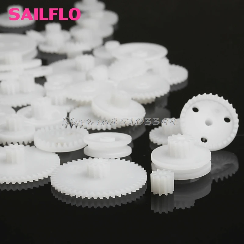 58Pcs Toothed Wheels WSFS Gears Plastic All Module 0.5 Robot Parts DIY New Drop shipping Drop Ship