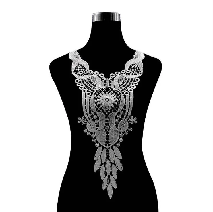 

20 шт., вышивка, белый кружевной воротник, венецианская кружевная аппликация, нашивка, кружевная отделка, ткань для свадебного платья, шитье своими руками для рукоделия