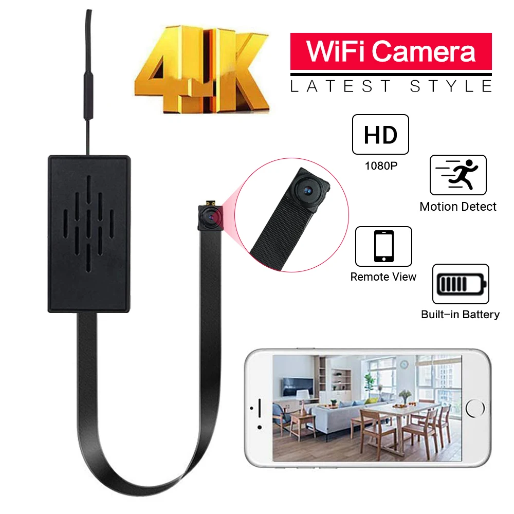 WiFi IP Mini dadı kamera modülü hareket P2P pil kamera Video kaydedici ev güvenlik mikro kamera uzaktan kumanda gizli TF
