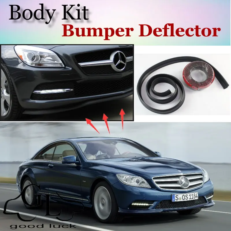 Bumper Lip Lips For Mercedes Benz CL Class C215 C216 / Top Gear Shop Spoiler For Car Tuning / TOPGEAR Recommend Body Kit + Strip