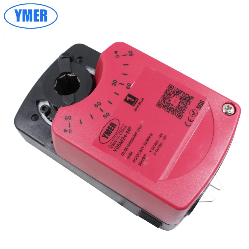 High Quality 5NM AC24V DC24V AC220V Damper Actuator Open-Close or 3-point For Havc System