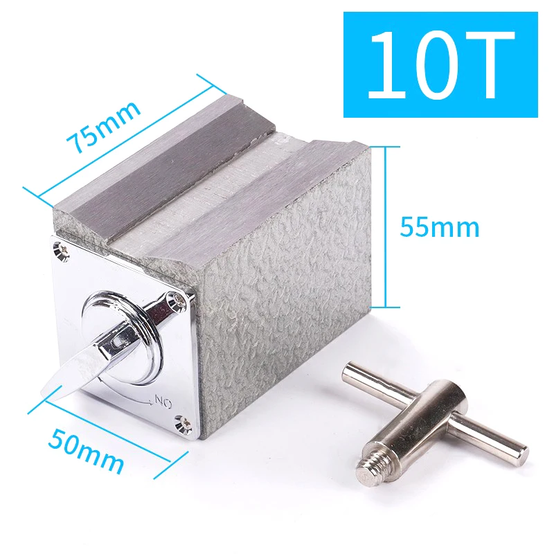 Metal Switch Magnetic Table Base 6T 8T 10T 12T V type Magnetic Base Dial Indicator Stand Base Magnet Seat Table Wire Cutting