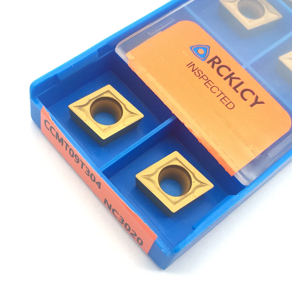10 Chiếc CCMT09T304 NC3020 PC9030 CCMT09T308 Chất Lượng Cao Carbide Chèn Nội Bộ Dụng Cụ Quay Rau Lắp CNC Sau Dụng Cụ