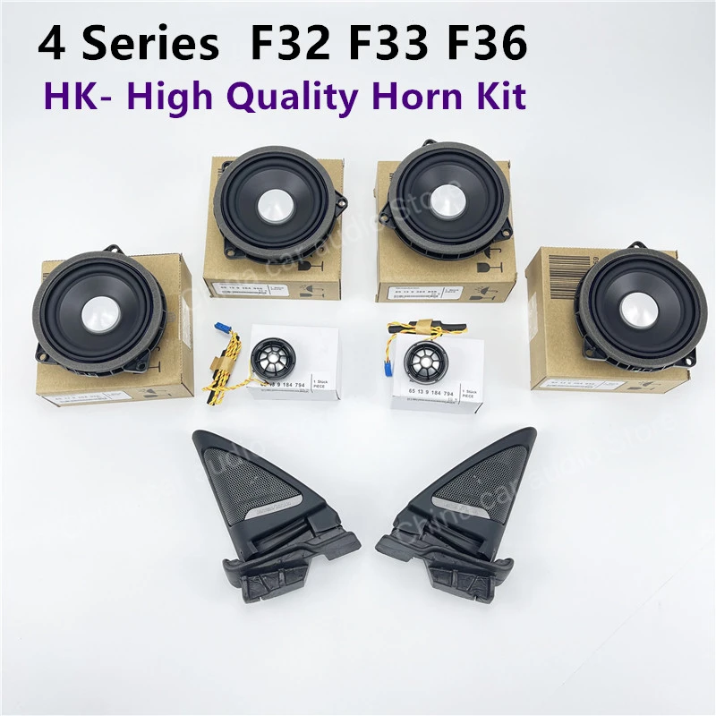 For BMW F32 F33 F36 4 Series Front Door Tweeter Cover Speakers Loudspeaker Horn Audio Modification Accessories Music Stereo