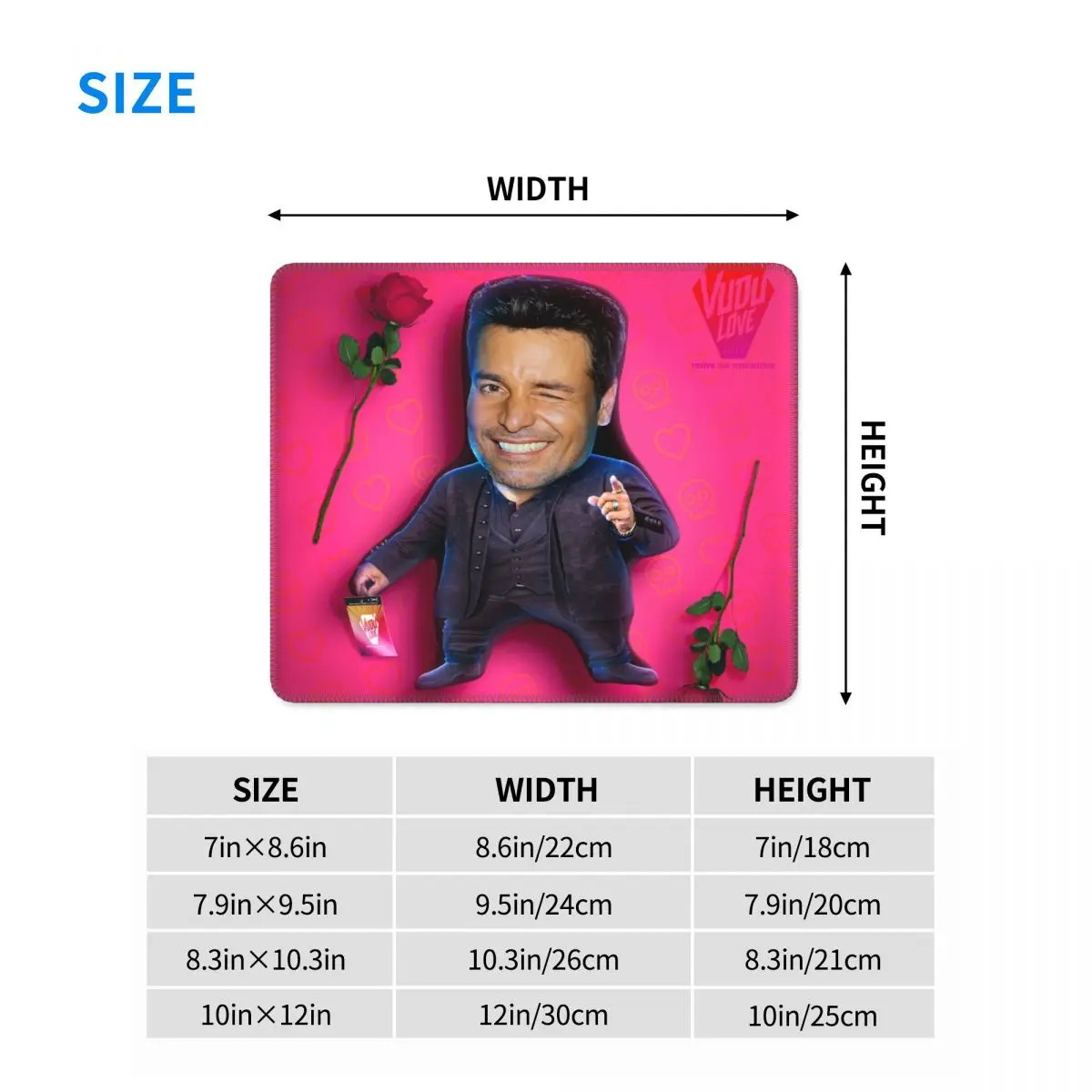 Chayanne Chiquito Meme Gaming Mouse Pad Customized Anti-Slip Rubber Base Lockedge Mousepad Office Laptop Computer PC Mouse Mat