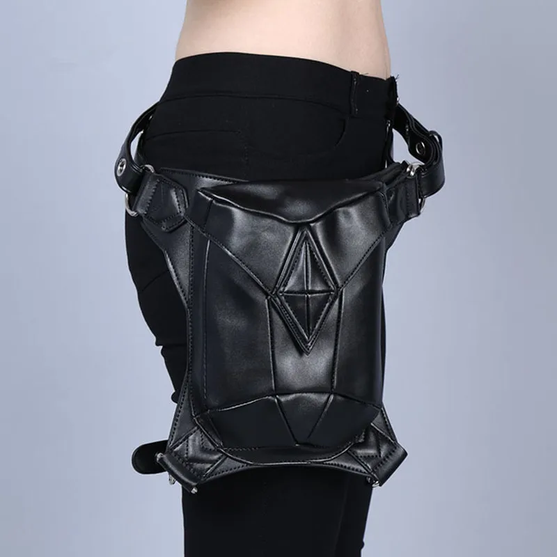 Waist Bags Shoulder Backpack leather women bag Steam punk bag Holster Purse bag thigh leg Pack Pocket fanny pack