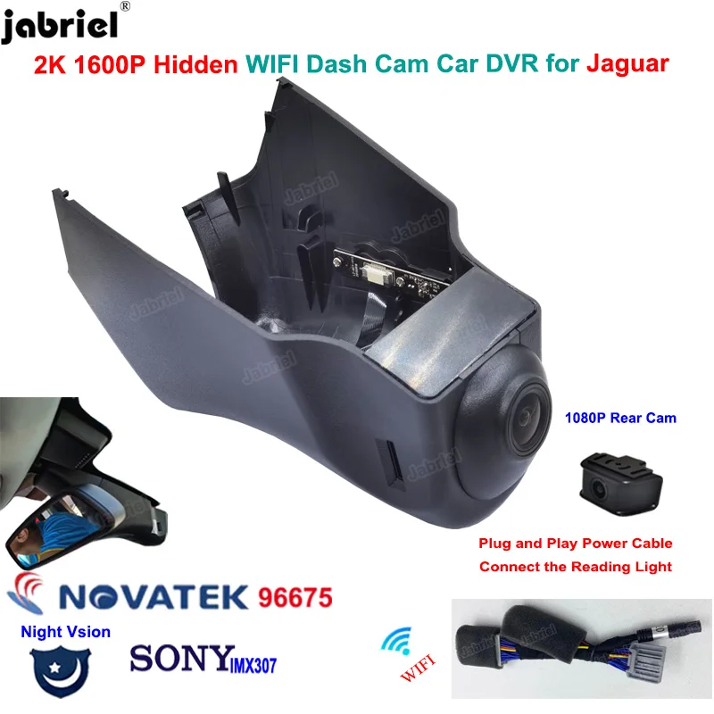 

2K Wifi Dash Cam Car Dvr Cameras Recorder for Jaguar F-Type 2014 2015 2016 2017 2018 for Jaguar XJR XJ 2016 2017 Easy install