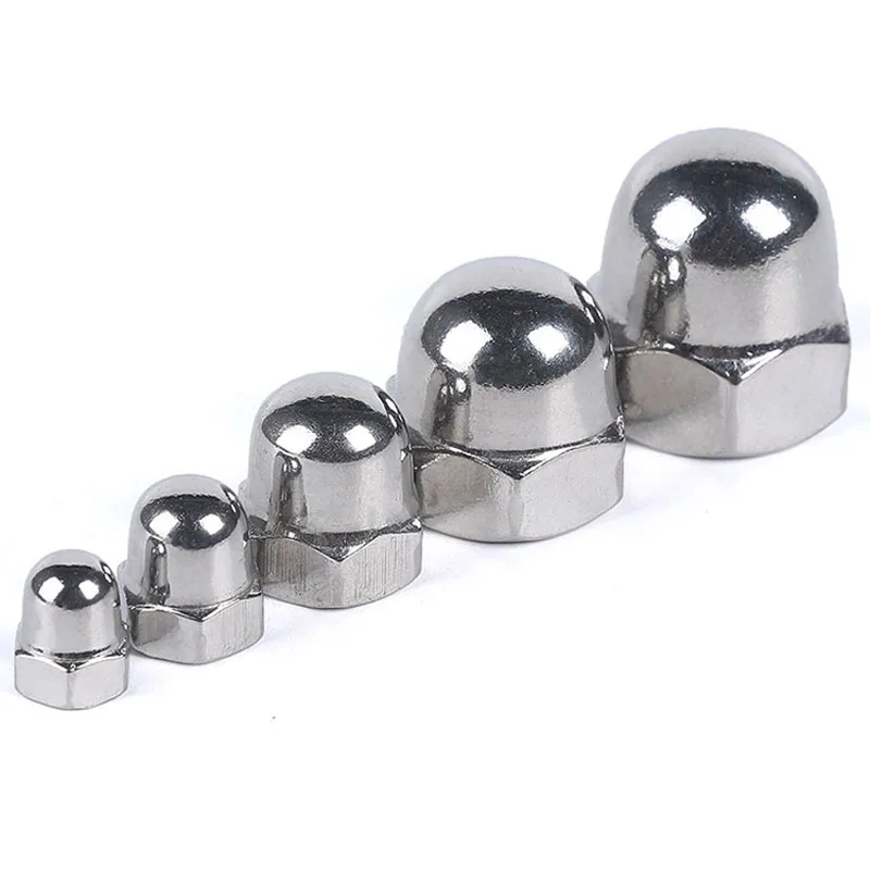 304 316 Stainless Steel Acorn Nut Hexagon Cap Nuts Cover Nut Decerative Fasteners for M3 M4 M5 M6 M8 M10 M12 M20