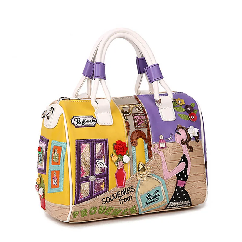 iPinee Candy Color Handbags High Quality Fashion Italian Leather Bags Famous Brands Stylish Female Tote Bag