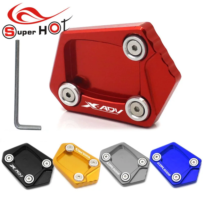 

Motorcycle Accessories CNC Kickstand Foot Plate Side Stand Extension Pad for Honda X ADV 750 CBR500R X-ADV750