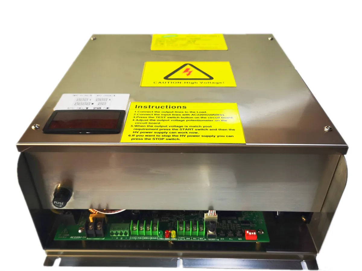 High Voltage Power Supply with 5KV-40KV 1500w Single Output Electrostatic Cleaner Air Purification
