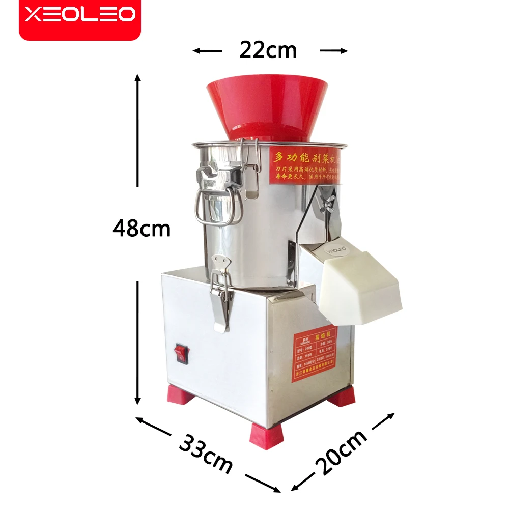 XEOLEO 30kg/h Vegetable Chopped machine Meat grinding machine Vegetable cutter For Radish/Onion/Ginger/Eggplant/Potatoes/Garlic