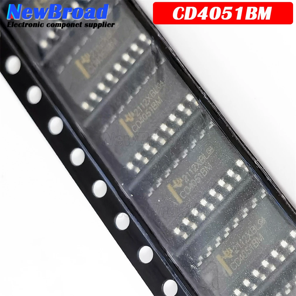 10PCS CD4051 CD4051BM CD4051BM96 HEF4051BT HEF4051 HCF4051 MUX/DEMUX One Out Of Eight Analog Switches SOP-16