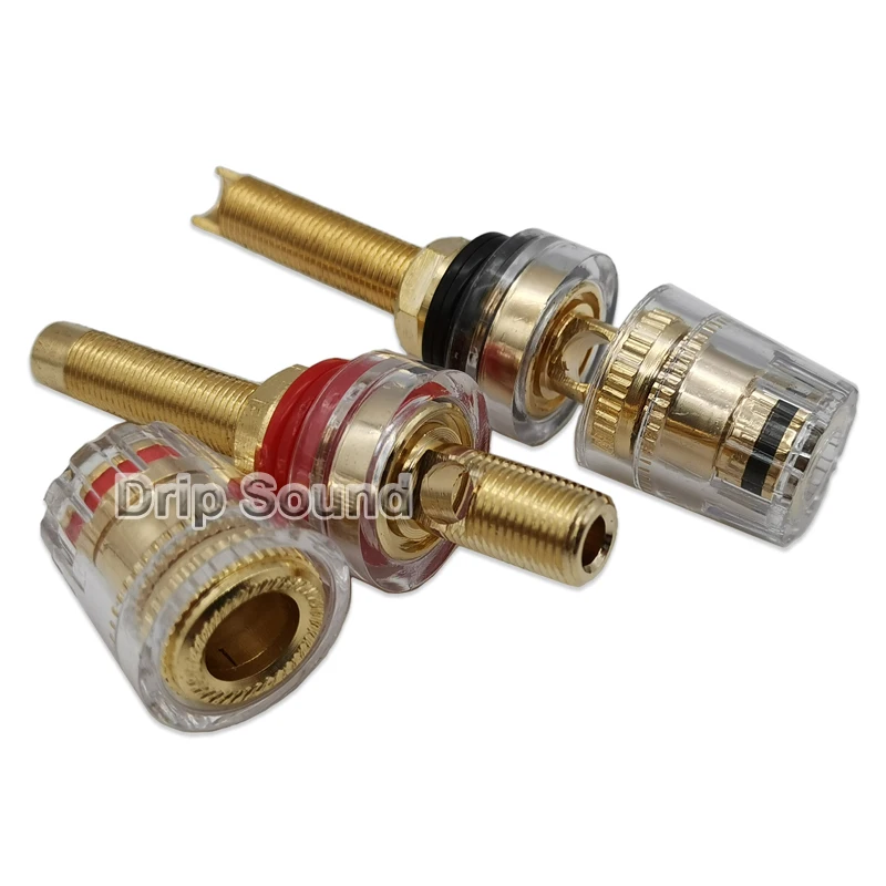 2pcs Amplifier Speaker Terminal Binding Post Cable Plugs Jacks Socket Connector #2