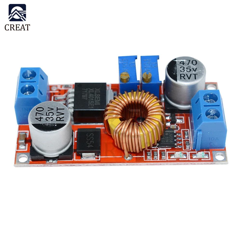 Lithium Battery Step down Charging Board 5A DC to DC CC CV Led Power Converter Lithium Charger Step Down Module hong